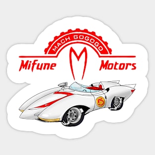 mifune motors mach 5 car Sticker